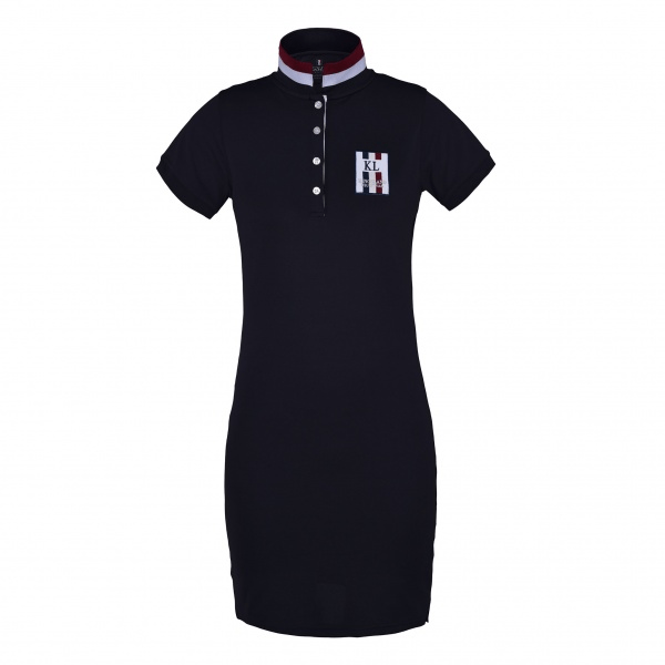 2051 32906 - Kingsland Sagitta Ladies Tec Pique Polo Dress, Navy S