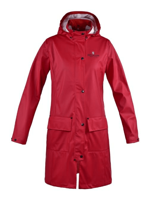 2051 32916 - Kingsland Rochelle Ladies rain coat, Red tango, M