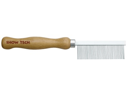 2051 39820 - Show Tech Wooden handle comb, Medium 18 cm