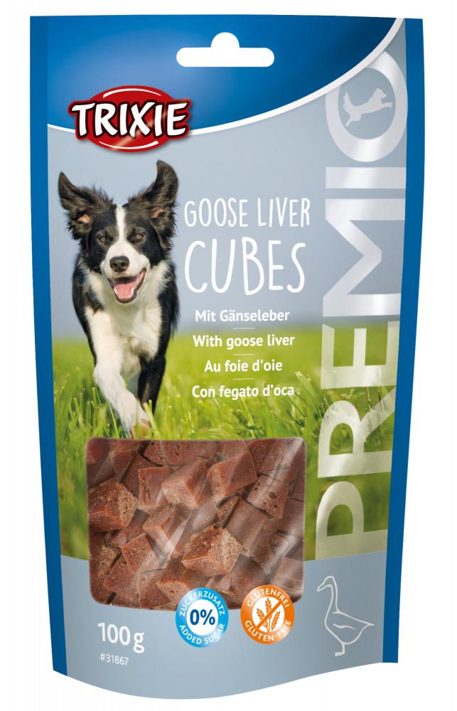 2051 52131 - Trixie Premio Goose Liver Cubes, 100 gr