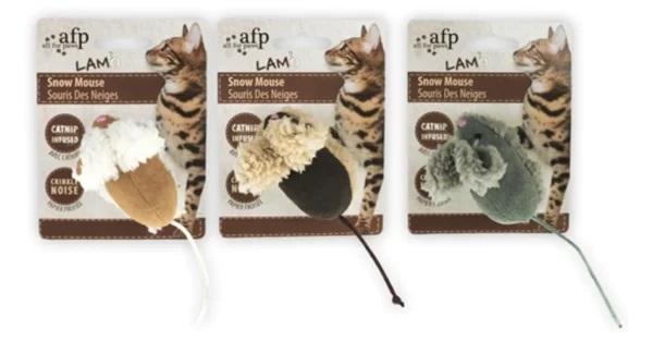 2051 64440 - AFP Lambswool-Snow Mouse Catnip