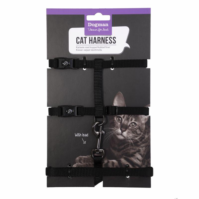 2051 42650 - Dogman cat harness, sort