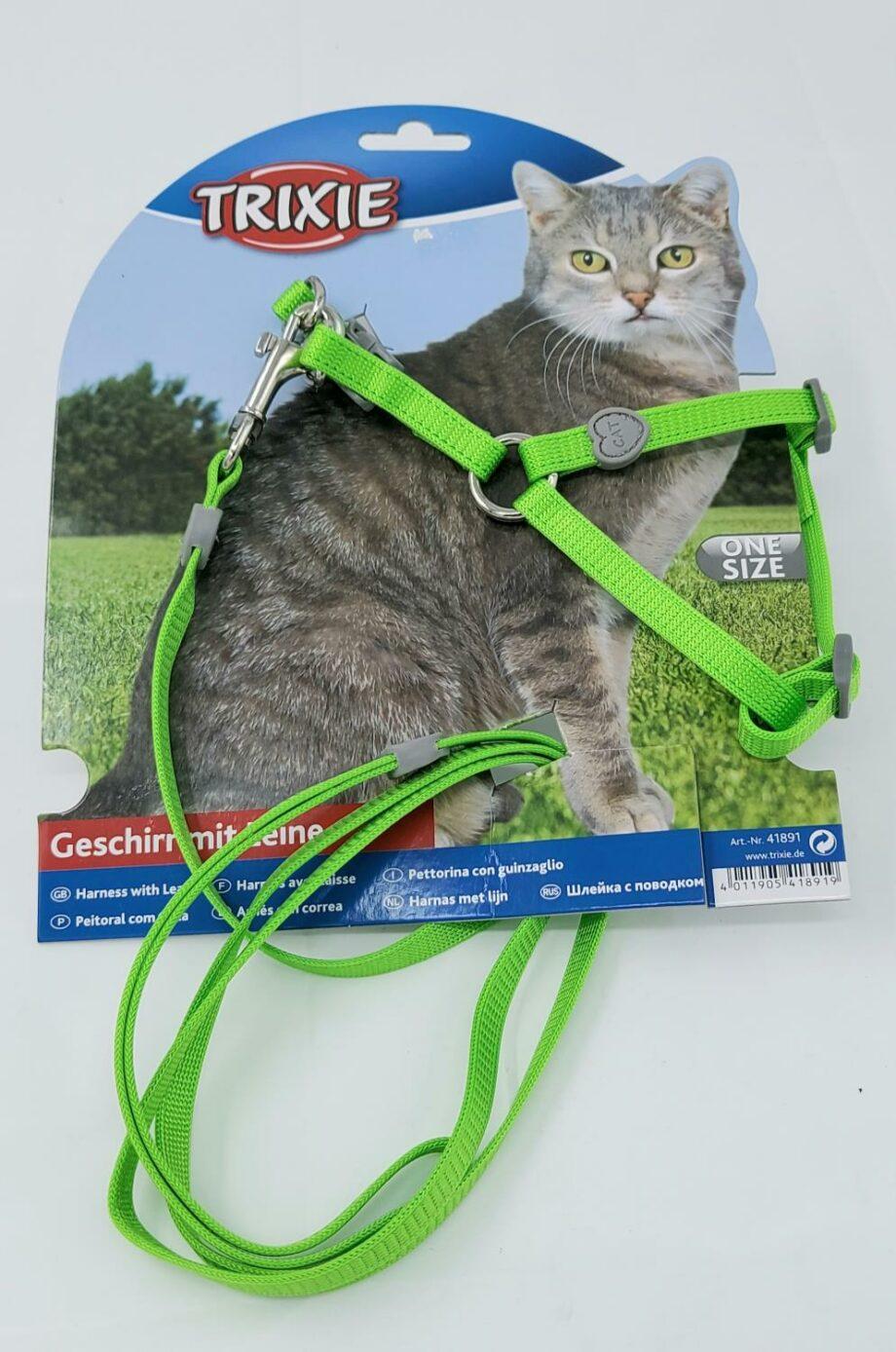 2051 64502 920x1388 - Trixie kattesele, One size, grønn