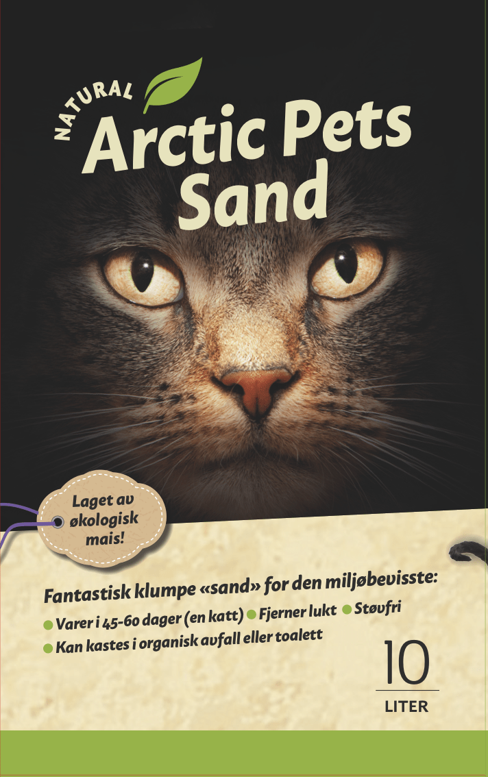 2051 64513 1 - Arctic Pets sand, nøytral, 10 liter (5 kg)