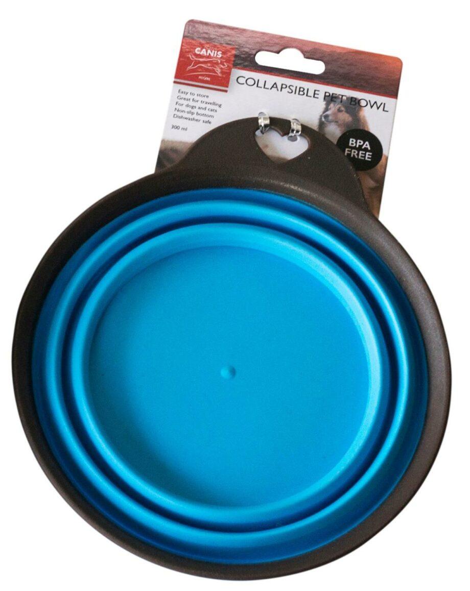 2051 64565 1 920x1157 - Canis, sammenleggbar matskål, 300 ml. blå