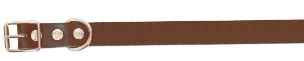 2051 19140 1 - Halsbånd fettet lær, 18 mmX40 cm, brun