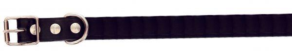2051 44071 - Halsbånd, fettet lær Alac, 12 mm X 30 cm, svart