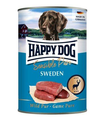 2051 64829 350x440 - Happy Dog boksemat, Sensible Pure Sweden, vilt 400 gr