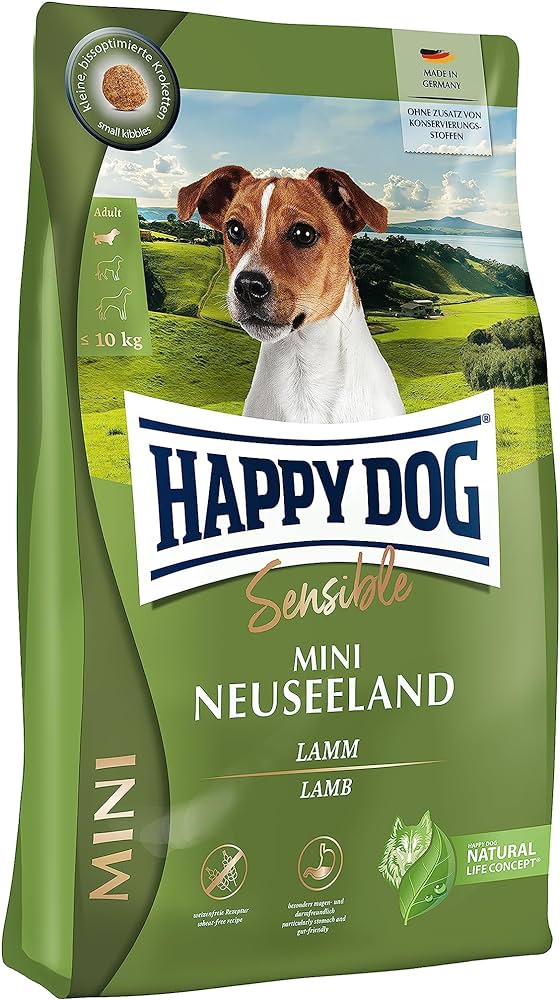 2051 64841 - Happy Dog Sensible Mini Neuseeland 10 Kg, Lam