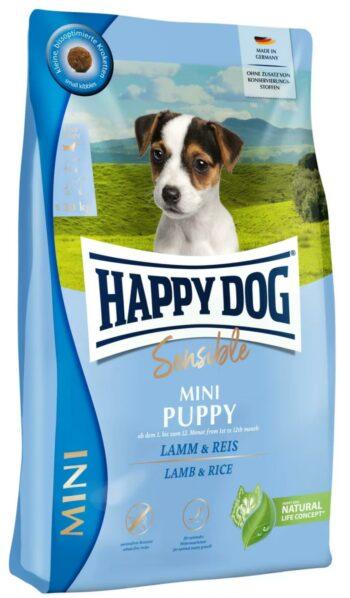 2051 64845 350x598 - Happy Dog Sensible Mini Puppy, Lam & Ris 4Kg
