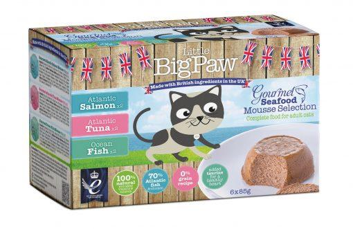 2051 64913 1 - Little BigPaw Mousse Seafood Selection 6X85 gram